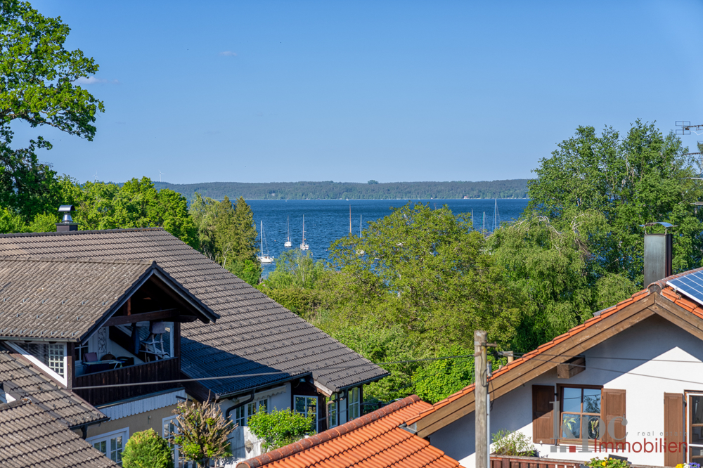 Tutzing OT - Historisches Haus mit See- und Bergblick! Liebevoll modernisiert / Doppelgarage - Seeblick